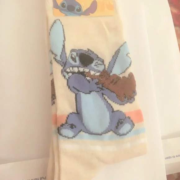 Stitch Character Socks Stich and Chocolate Bunny NEW NWT