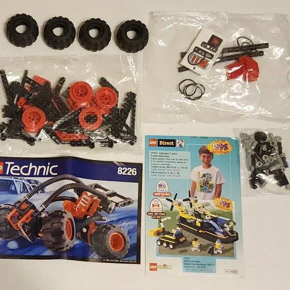Vintage Lego Technic 8226 Mud Masher Sealed Bags 120 pieces Retired No Box