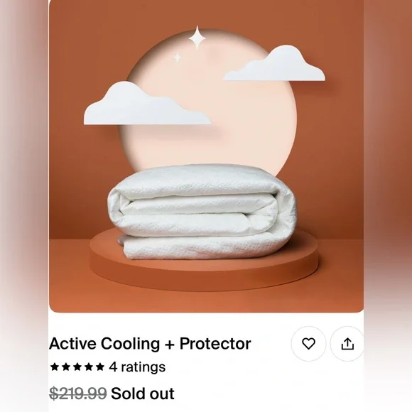 NEW Active Cooling Bed Protector for Queen size bed shipped w/o tube $Firm$