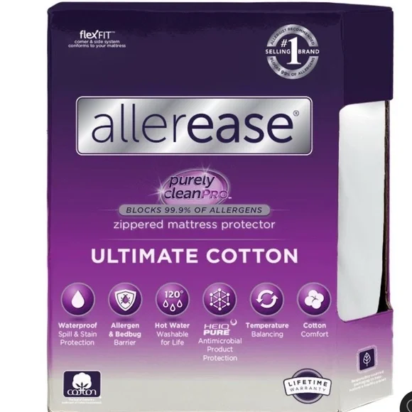 Allerease Ultimate Cotton Zippered Mattress Protection