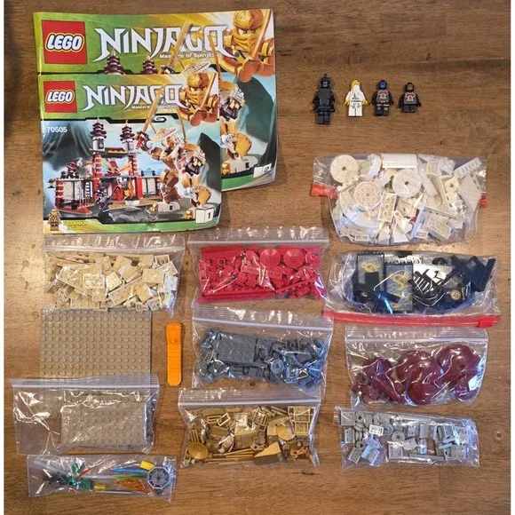LEGO 70505 Ninjago: Set 100% Complete W/Manuals-Missing Golden Ninja & Box-Read