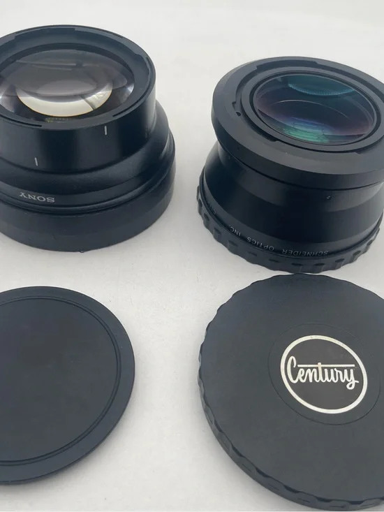 Sony Black Camera Lenses with Century Rear Cap