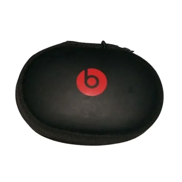 Beats Electronics company Earbud Case Empty Red Black Zip Around