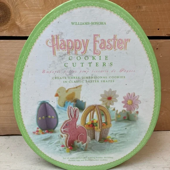 Williams Sonoma Easter Cookie Cutter Set - Pink & Green
