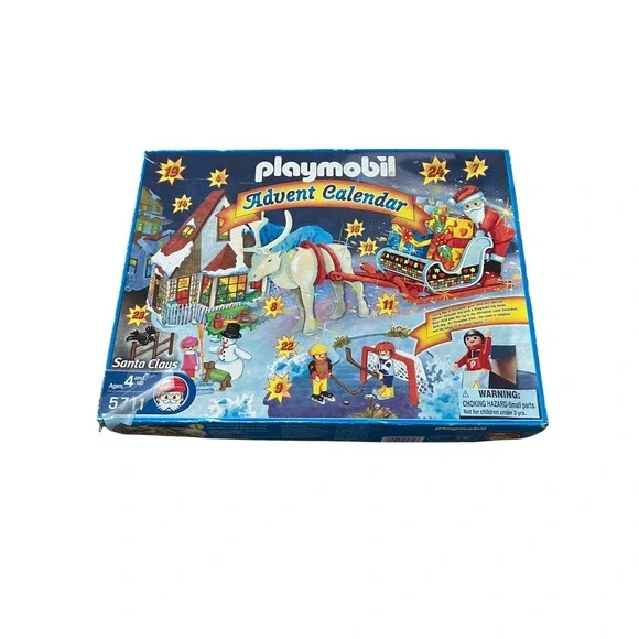 Playmobile 5711 Santa‎ Advent Calendar Play Set Vintage Y2K Christmas