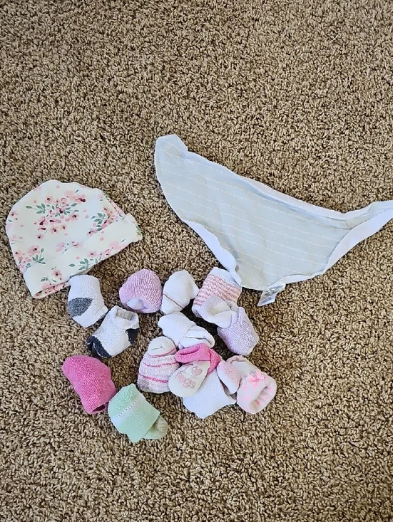 Baby Girl Accessories - Socks, Bib, Hat