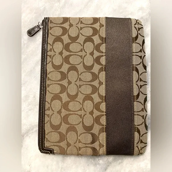 Coach Zip Around Laptop/iPad Case