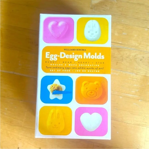 Williams-Sonoma Egg Design Molds set of 4
