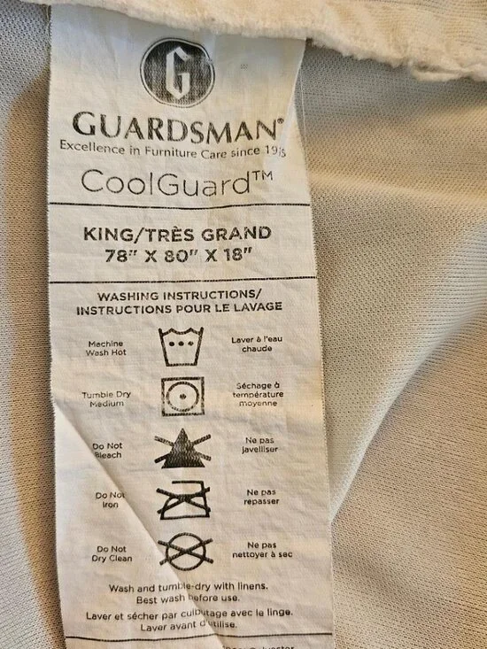 Mattress Cover, waterproof, in excellent condition. Sized King.
