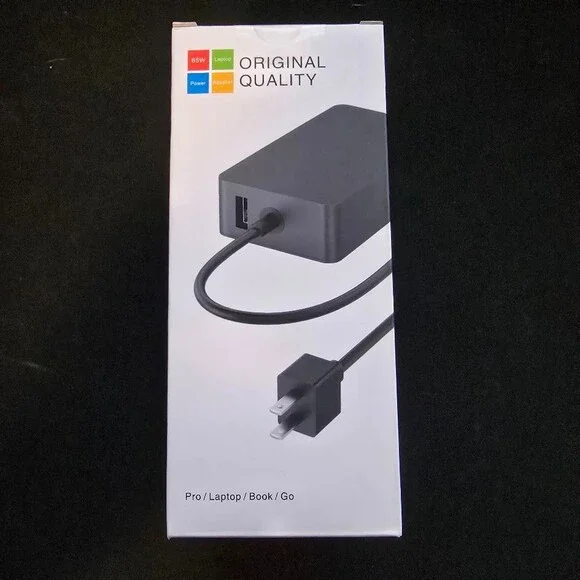 65W Surface Charger MDSF65 for Pro, Laptop, Book, Go
