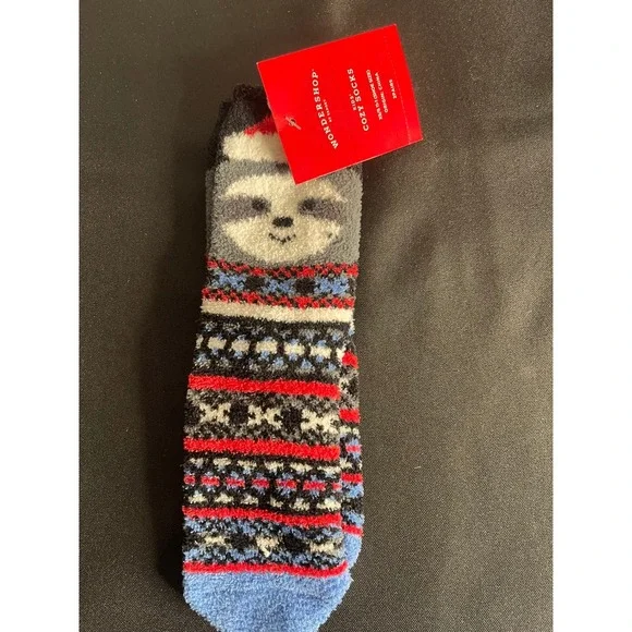 Wondershop Kids Sloth Fair Isle Cozy Socks XS/S Shoe 11-1 Multicolor Holiday