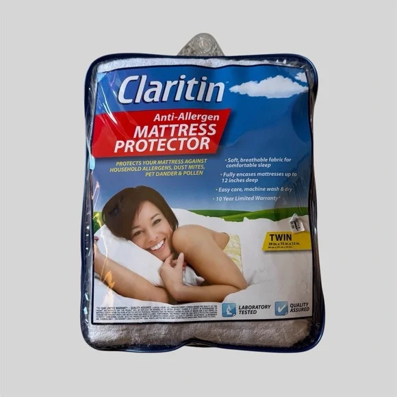 Claritin Anti-Allergen Twin Bed Mattress Protector
