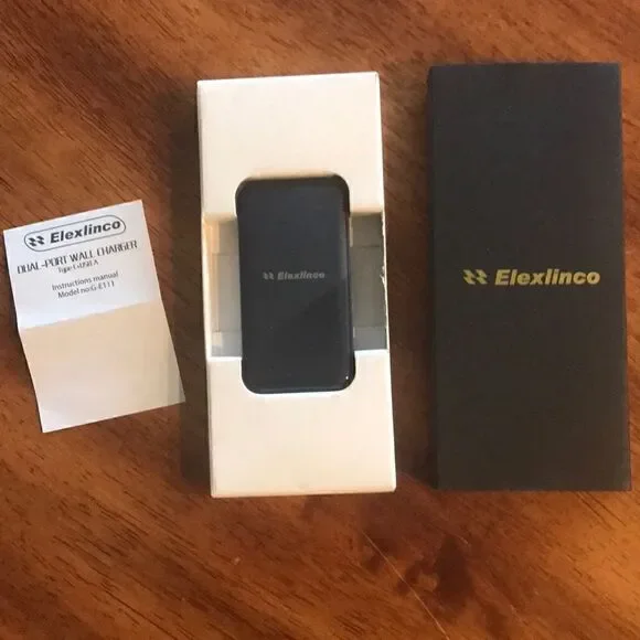 NEW Elexlinco Dual Port Wall Charger