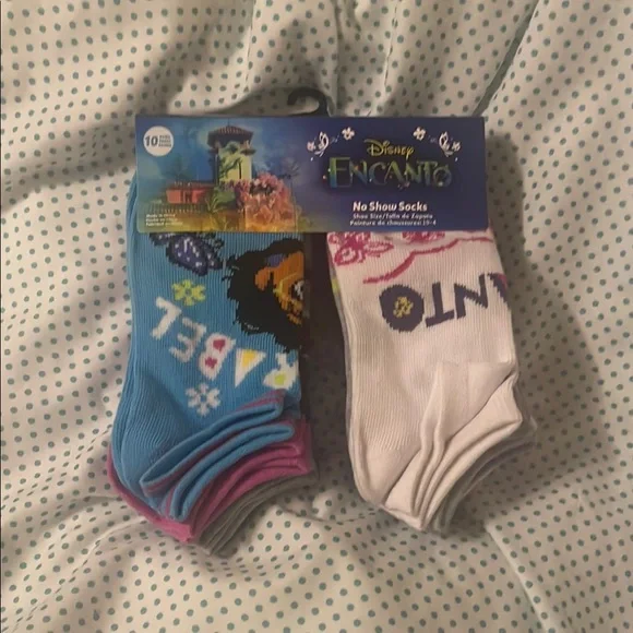 Disney Encanto Big Girls No Show Socks