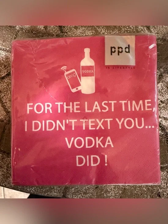 Paperproducts Design 20-Pack Funny Cocktail Paper Cocktail Napkins