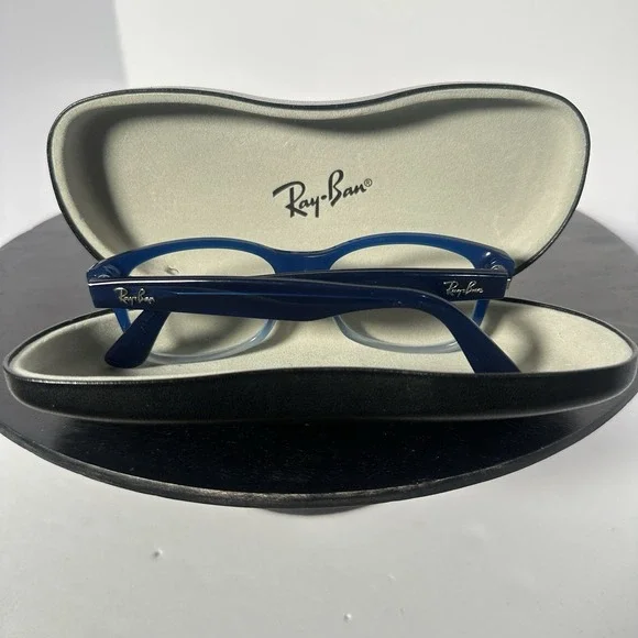 Ray-Ban Optics Eyeglasses Frame RB1528-3581 Kids Blue‎ Full Rim Square 48-16-130