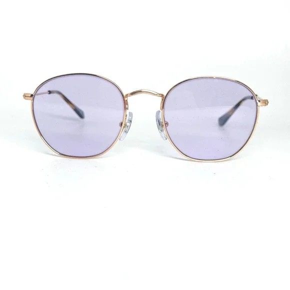 Ray-Ban RB 9572V 4089 48-19 130 Rose Gold‎ Purple Round Eyeglasses Kids Juniors