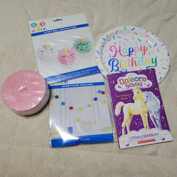Unicorn Party Set Decorations