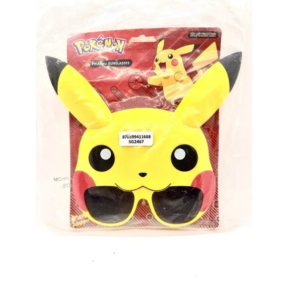 Sun-Staches Pokemon Pikachu Sunglasses Kids Novelty‎ Costume UV New