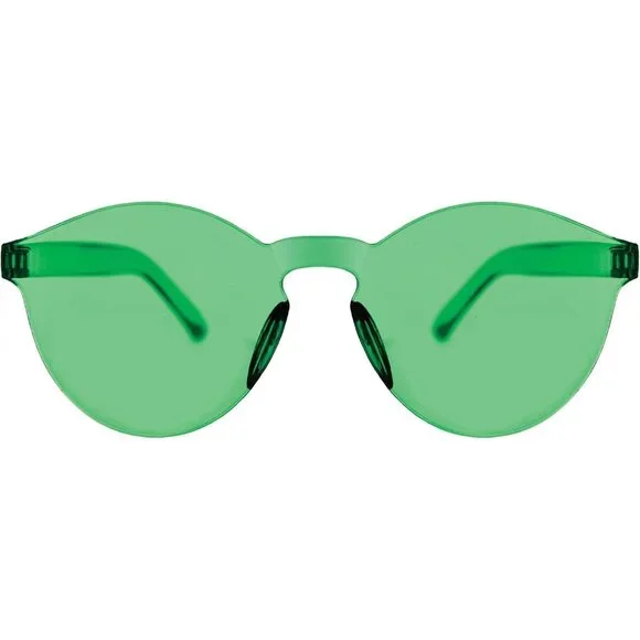 Frameless Glasses Suit Yourself Fancy Dress Halloween Costume Green
