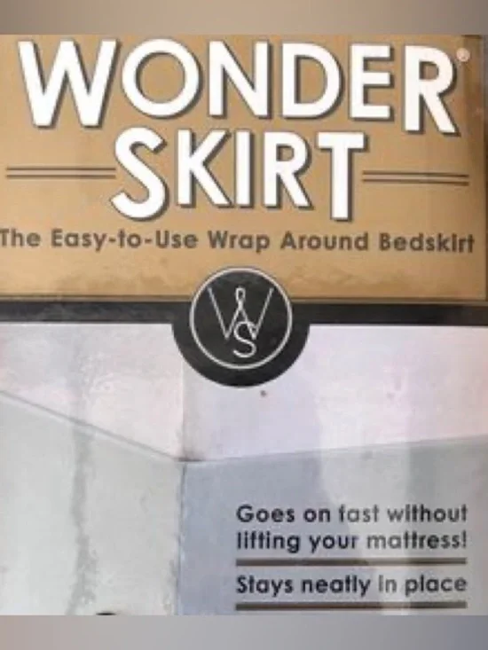 Wonder Skirt Wrap Around Bedskirt - Twin Light Blue