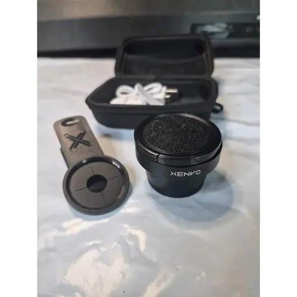 Xenvo Camera Pro Lens Kit w/ LED Light 0.45x Super Wide Angle Lens 15x Macro