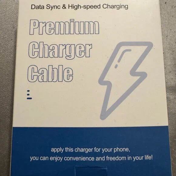 Watch/Iphone Charger Cable 6ft Black w/ Wall Adapter New