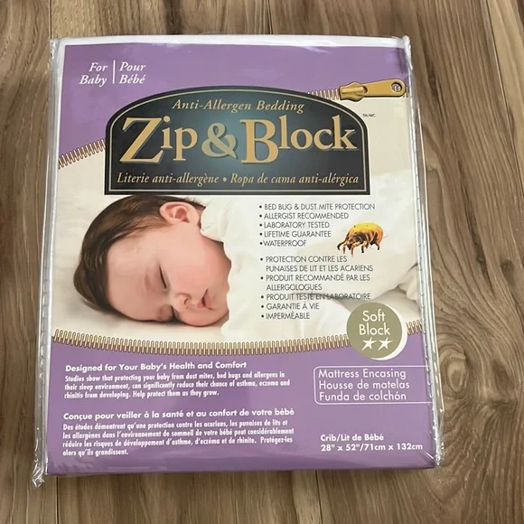 Zip & Block Soft Block For Baby Mattress Encasing