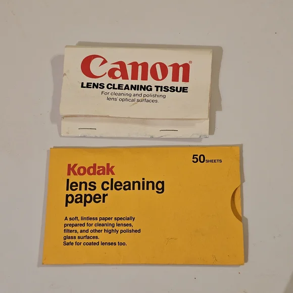 Vintage Kodak And Canon Lens Cleaning Paper