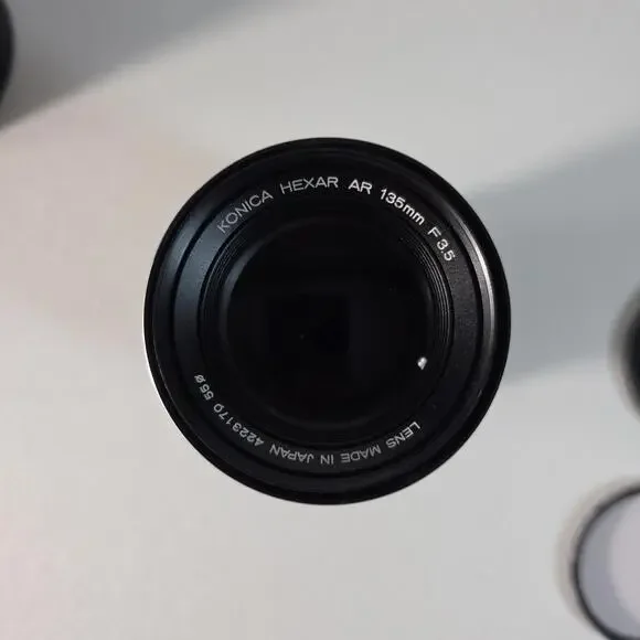Konica Hexar AR 135mm F3.5 Camera Lens With Case