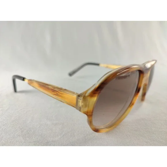 Linda Farrow Luxe 5 C5 KID Small Sunglasses Honey Tortoise Gold Made in Japan