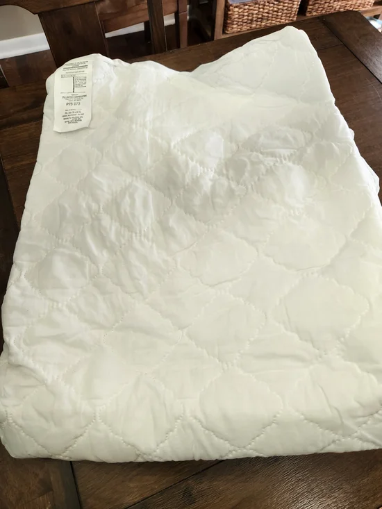 Pillowtek White Quilted Mattress Pad - Soft, Breathable Protection King 78