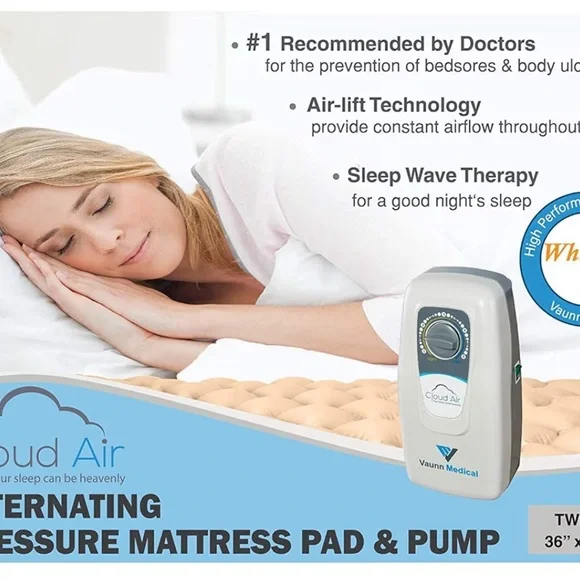 NWT Vaunn Medical Cloud Air Whisper Air Pressure Topper Twin Size