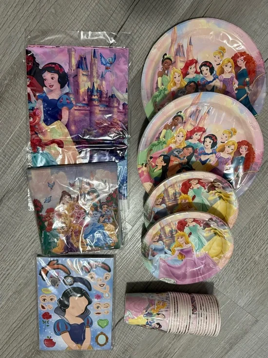 Disney Princess Pink Party Tableware Pack
