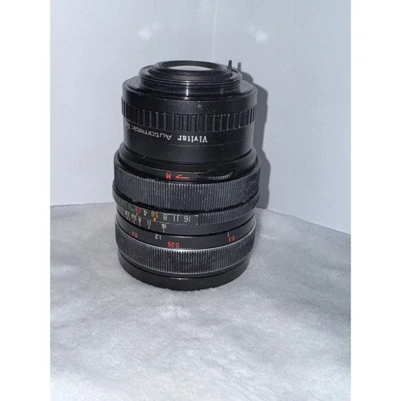 Vivitar Auto 28mm Telephoto Lens VTG Camera Lens W/Auto Focus TeleConverter 2x1