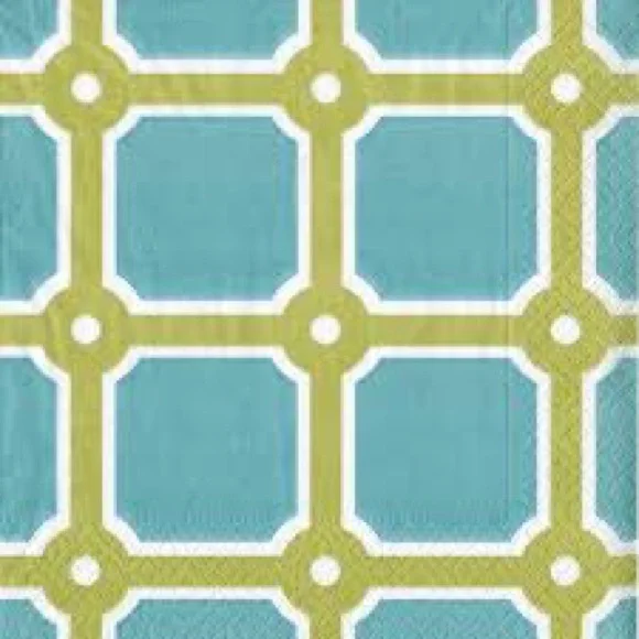 Entertaining with Caspari Blue Soho Luncheon Napkins, 20 ct