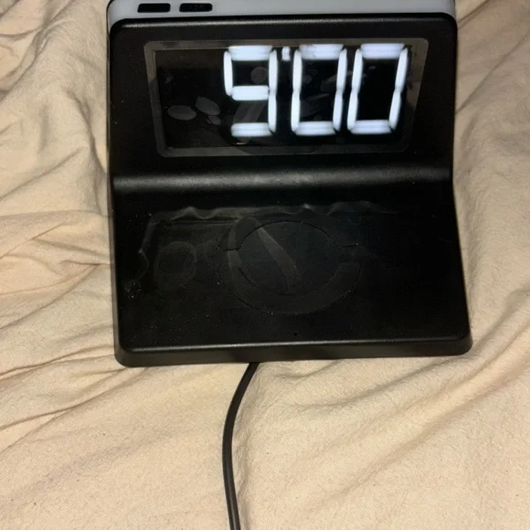 Alarm clock phone charger