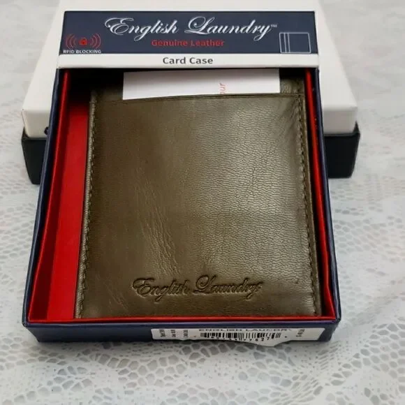 English Laundry Card Case  with Money Clip New