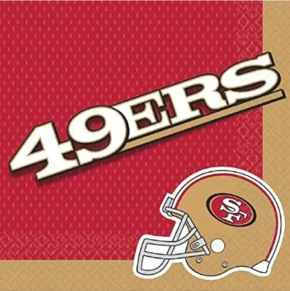 🆕 3 packs of San Francisco 49ers Lunch Napkins 36ct