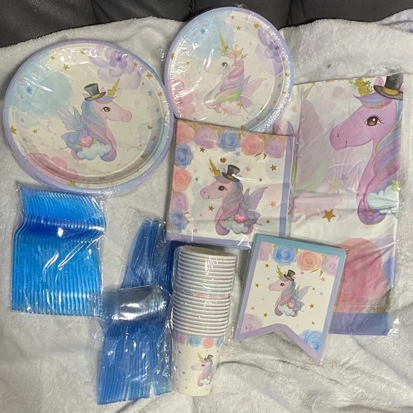 Unicorn Fantasy Party Set - Multicolor