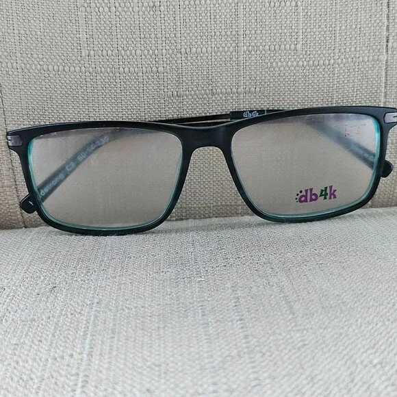 DB4K Kids Glasses EUROPA Headstrong C3 MATTE Aqua Gunmet Eyeglasses
