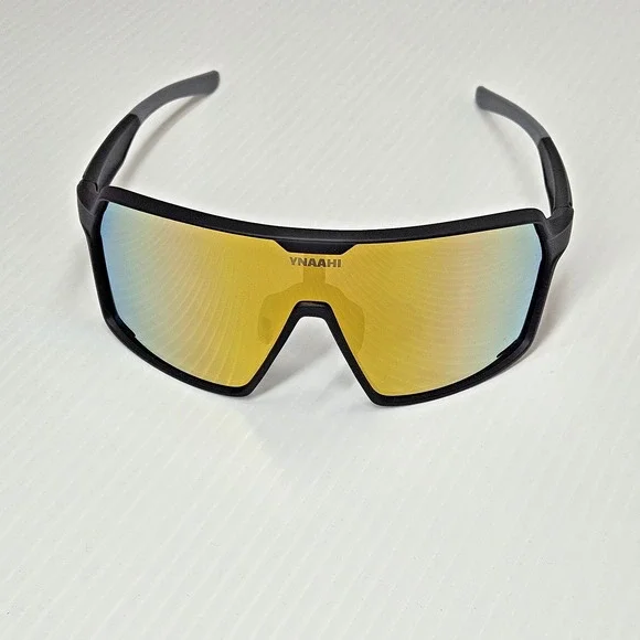 YNAAHI Shield Sport Sunglasses UV400 TR90 Lightweight Cycling Glasses