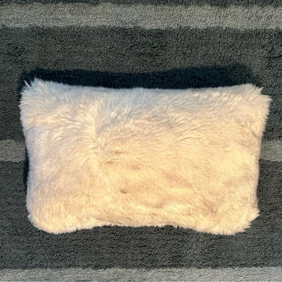 Williams Sonoma Plush Cream Pillow