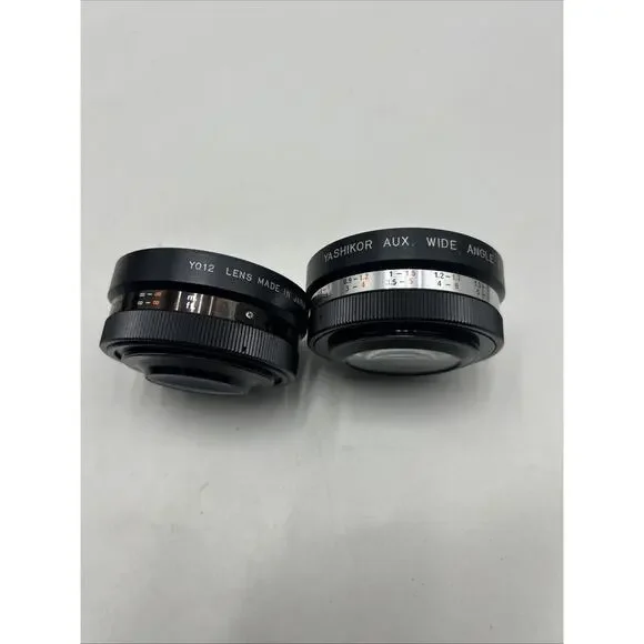 Yashikor AUX Telephoto & Wide Angle 1:4 Lenses With Case