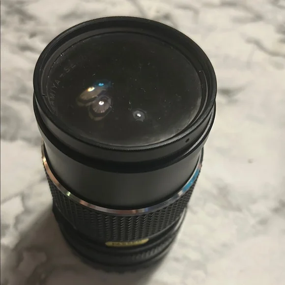 vintage Mamiya Black Camera Lens, 150mm F4 with case