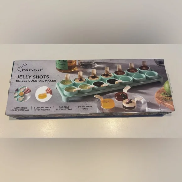 Williams Sonoma Jelly Shots Edible Cocktail Maker - Mint and Brown Never Used