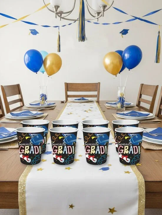 Graduation Party Cups 9oz Paper 8ct Forum Novelties Congrats Grad Tableware