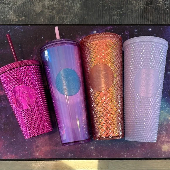 Starbucks Tumbler collection — 3 24floz and 1 17fl oz