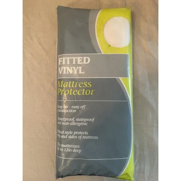 Twin Fitted Vinyl Mattress Cover 12