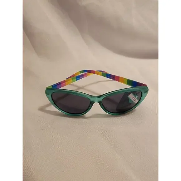 Piranha KIdz Sunglasses Rainbow Arms Green Frames Style # 62159